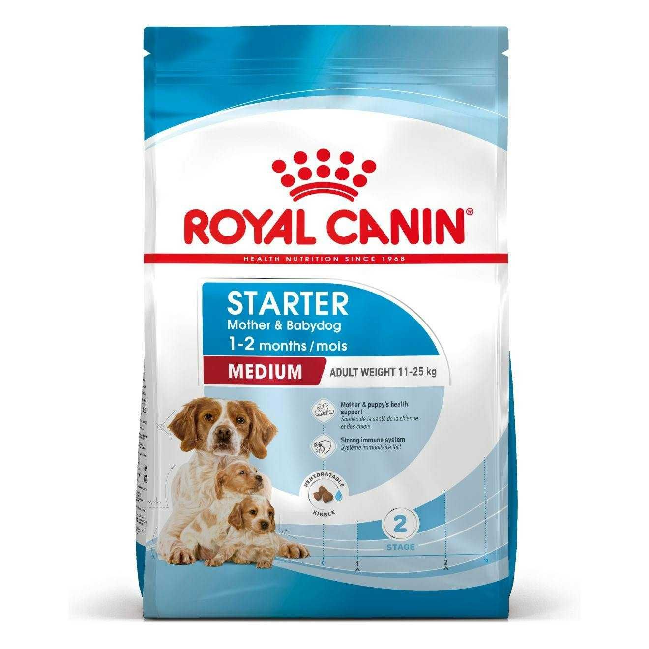 Royal Canin Starter, Puppy, Adult, Mini, Medium, Maxi e Giant 15+5kg