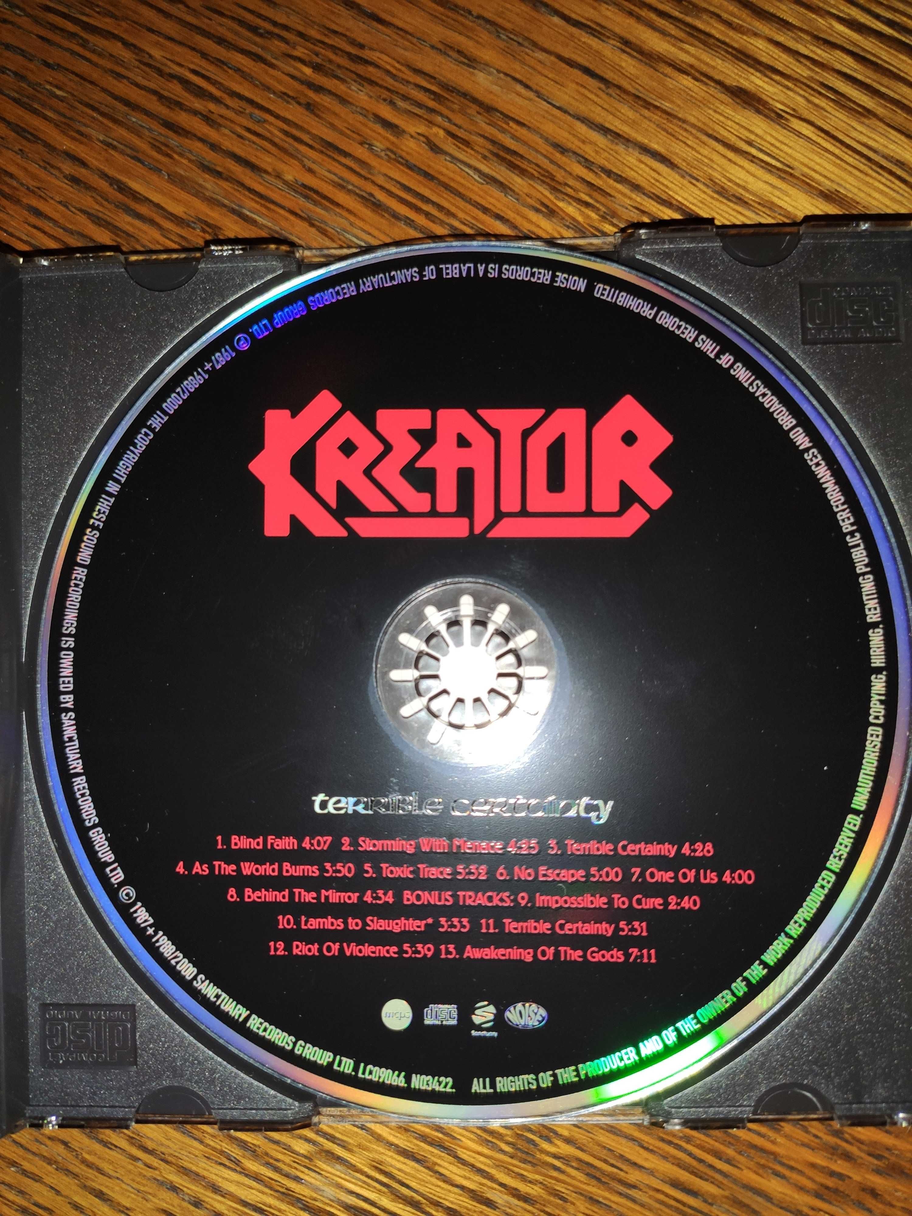 Kreator - Terrible certainty, CD 2000, out of the dark