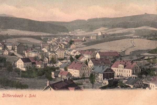 Wałbrzych  stara pocztówka - reprint