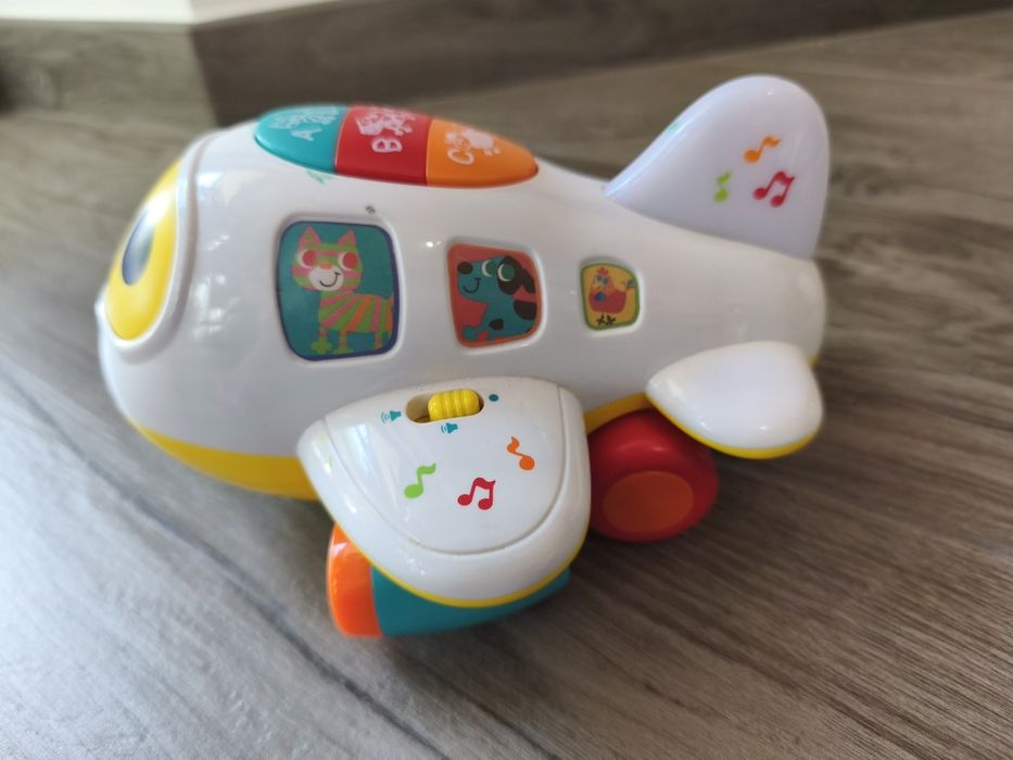 Avião brinquedo com música - Huile Toys Bump N Go Airplane