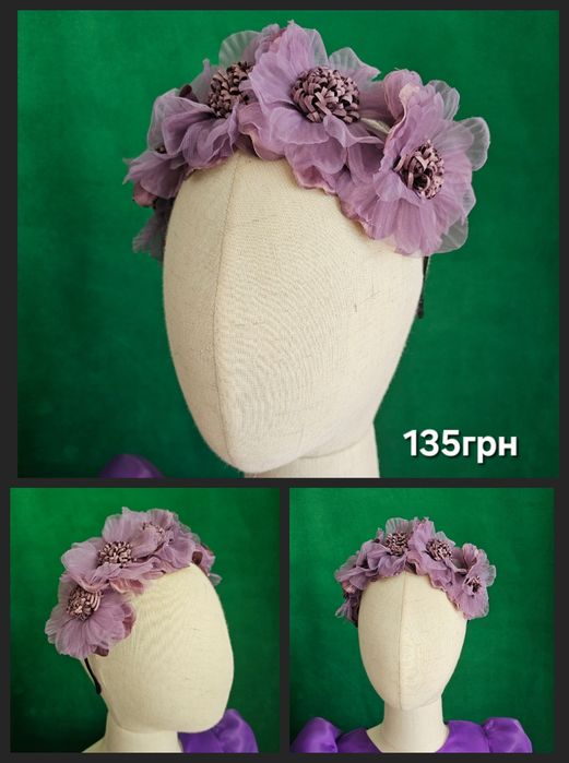 Детские заколки обруч ушки віночок для волосся резинки для девочки