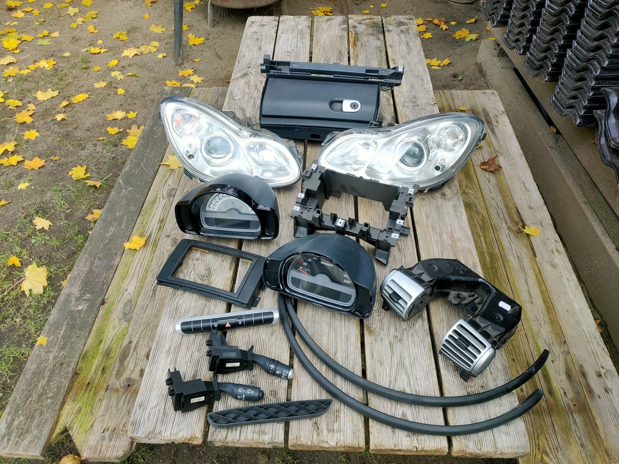 Kratki schowek felgi ramka Smart fortwo 451 brabus