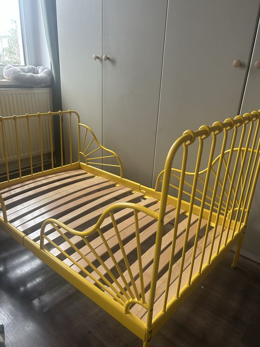 Lóżko 80x130/200 ikea minnen żółte
