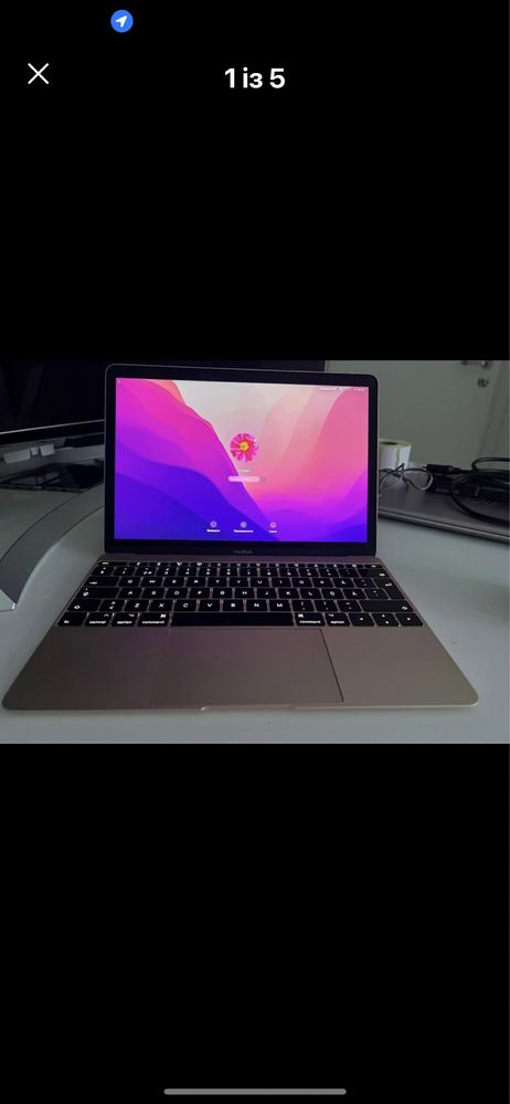 MacBook A1534 inel  Core M3 .8gb,256gb.іново