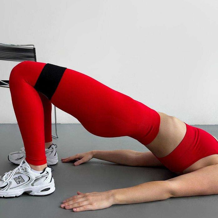 Легінси пушап Model XG07 червоні для фітнесу - SML