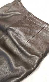 Piękne skórzane spodnie Mango - MNG - skóra naturalna