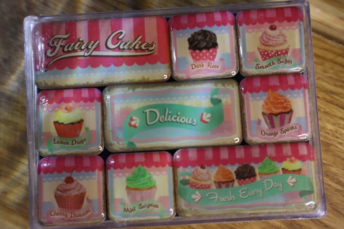 Набор из 9 магнитов "Fairy Cakes - Delicious" Nostalgic Art