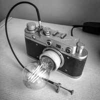 Фотоаппарат лампа в стиле ЛОФТ