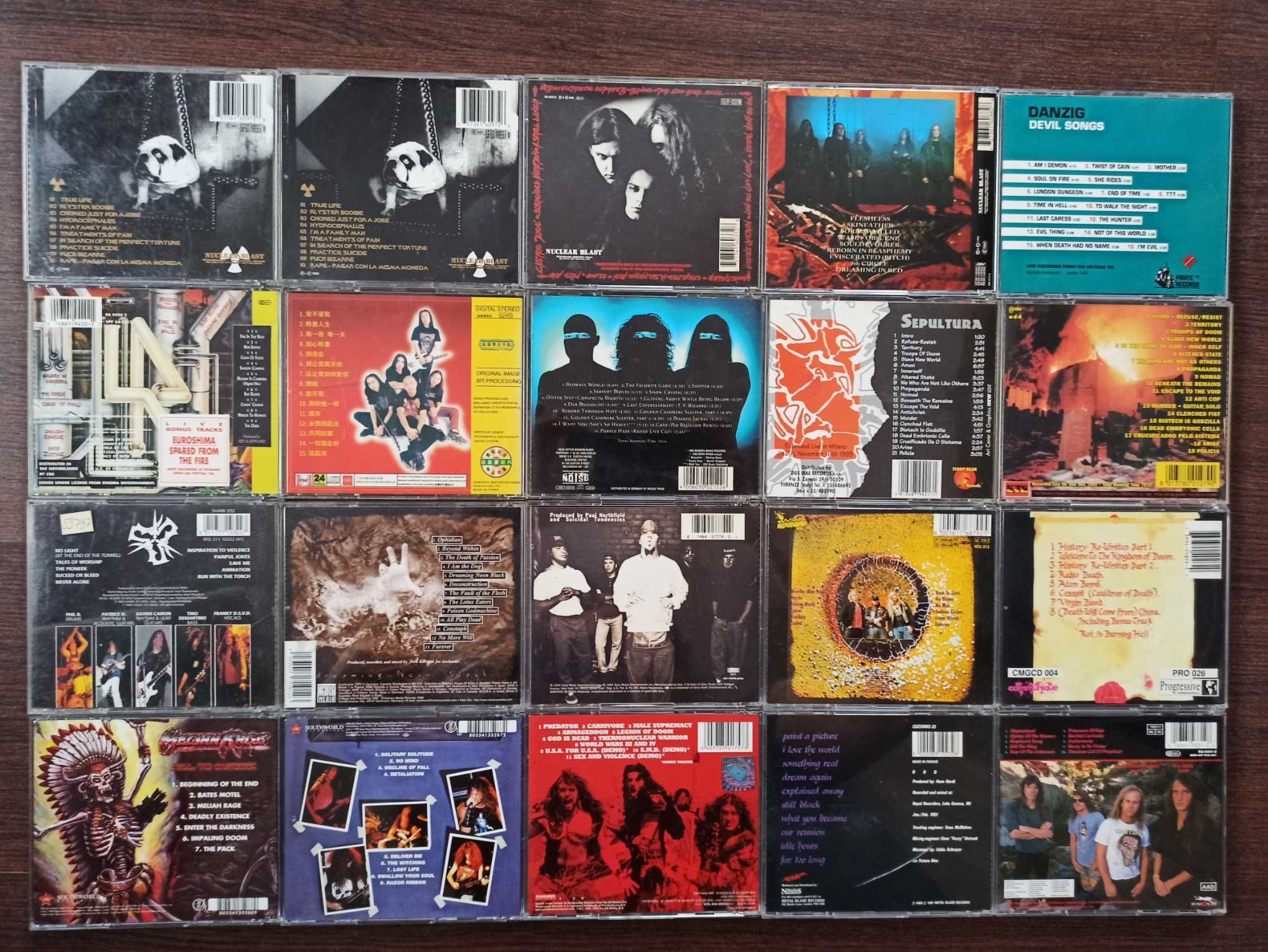 Płyty CD metal,thrash,death.First press,rare.Sepultura,Kreator,Alastor