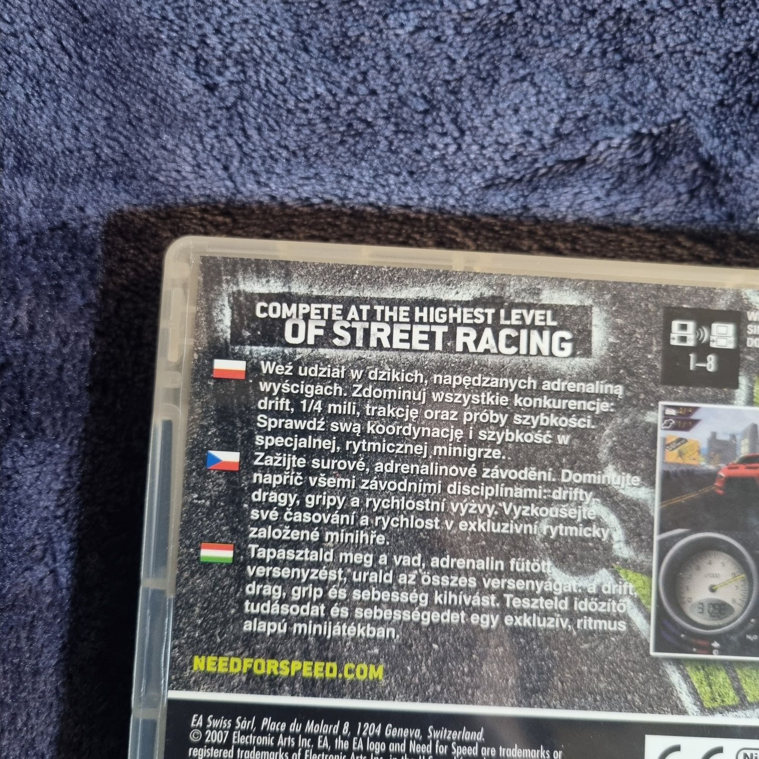 Need For Speed Pro Street Nintendo DS Polskie wydanie
