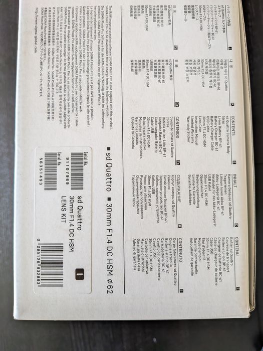 Sigma SD Quattro Foveon + Sigma 30mm f1.4