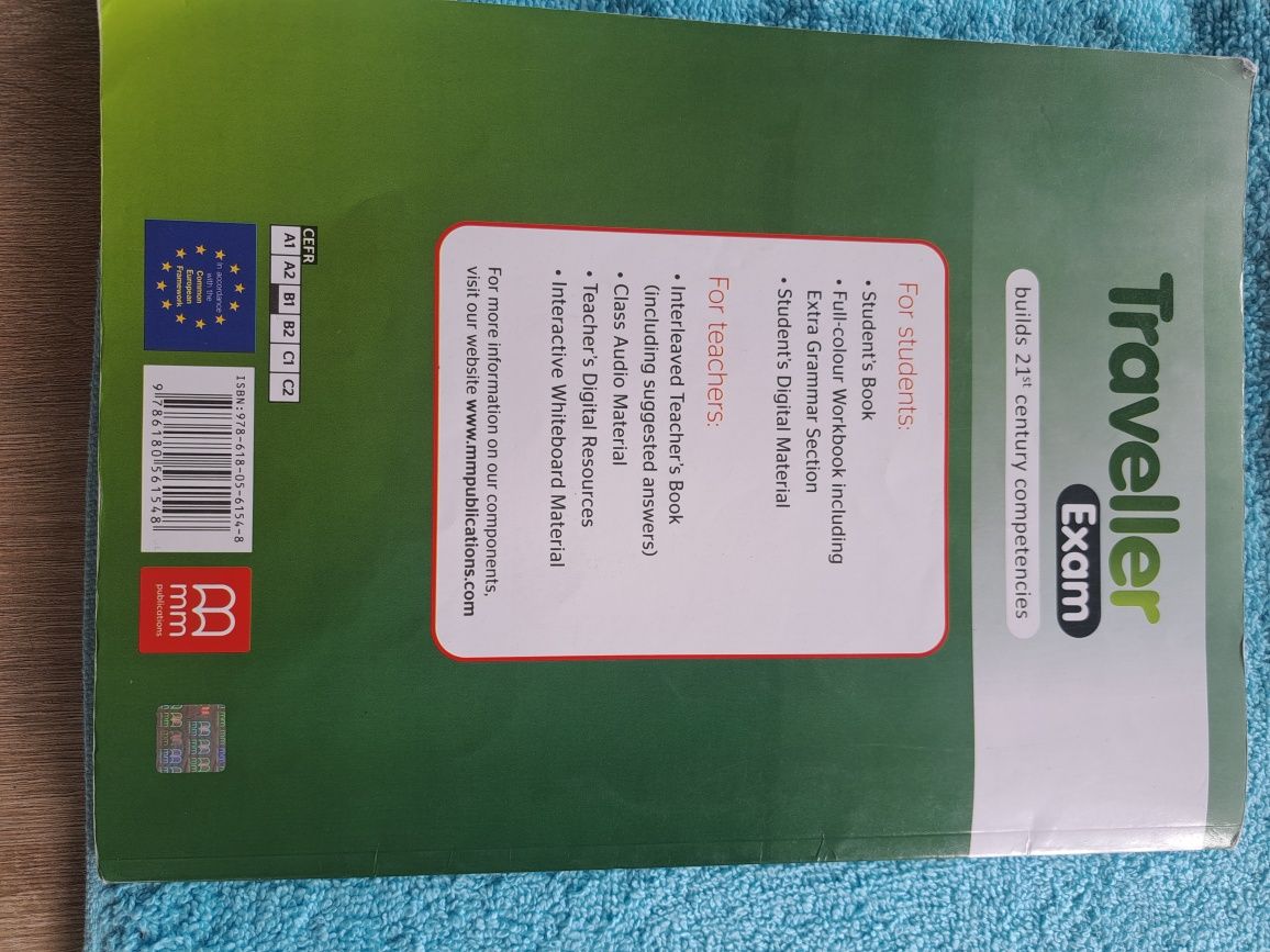 książka i ćwiczenia  treveller exam student's book b1 oraz