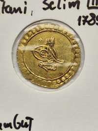 Turcja imperia  osmanska selim 1789 altin złota moneta rzadsza