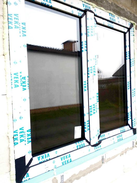 Okna z montażem VEKA Softline 82 MD 3 szyby kolor jednostronny