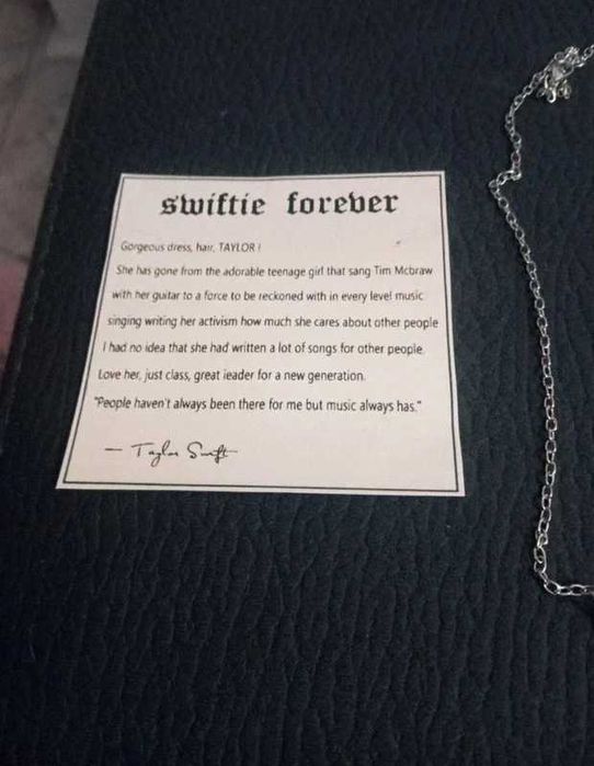 Colar Taylor Swift Prateado - TTPD