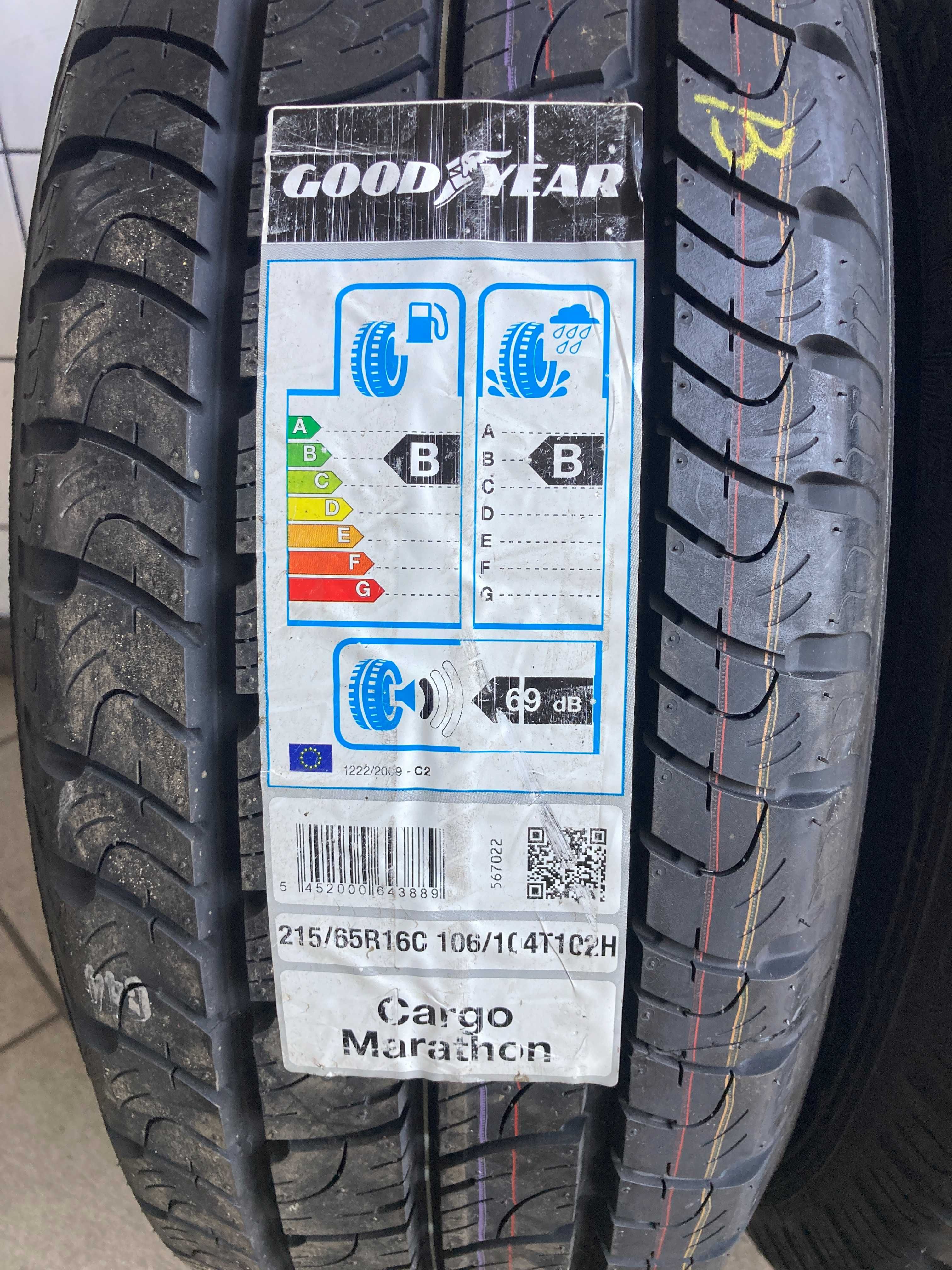 2szt. NOWE 215/65R16C Goodyear Cargo Marathon [607]