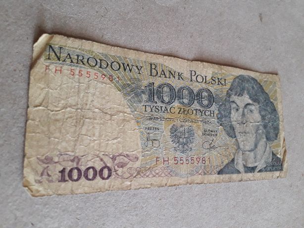 Banknot 1000zl.1982r