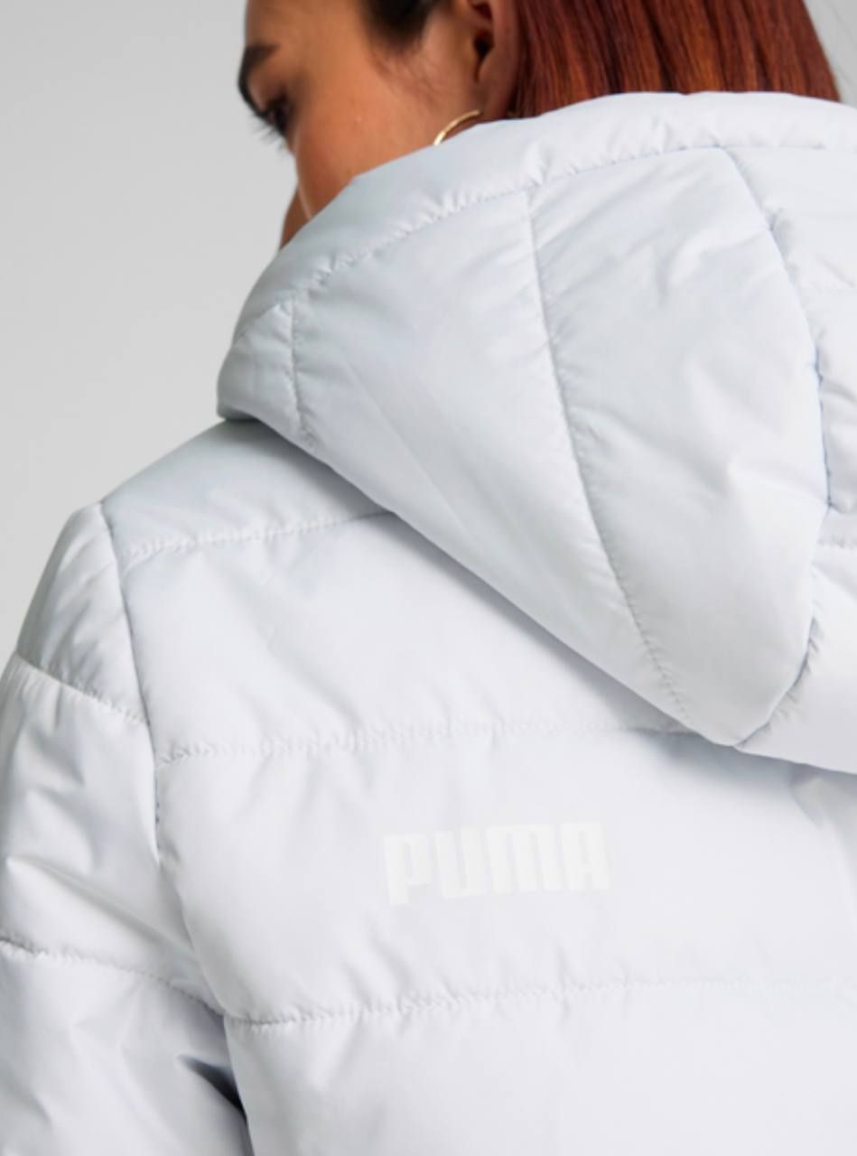 Куртка демісезонна з капюшоном жіноча Puma Ess Padded M Біла
