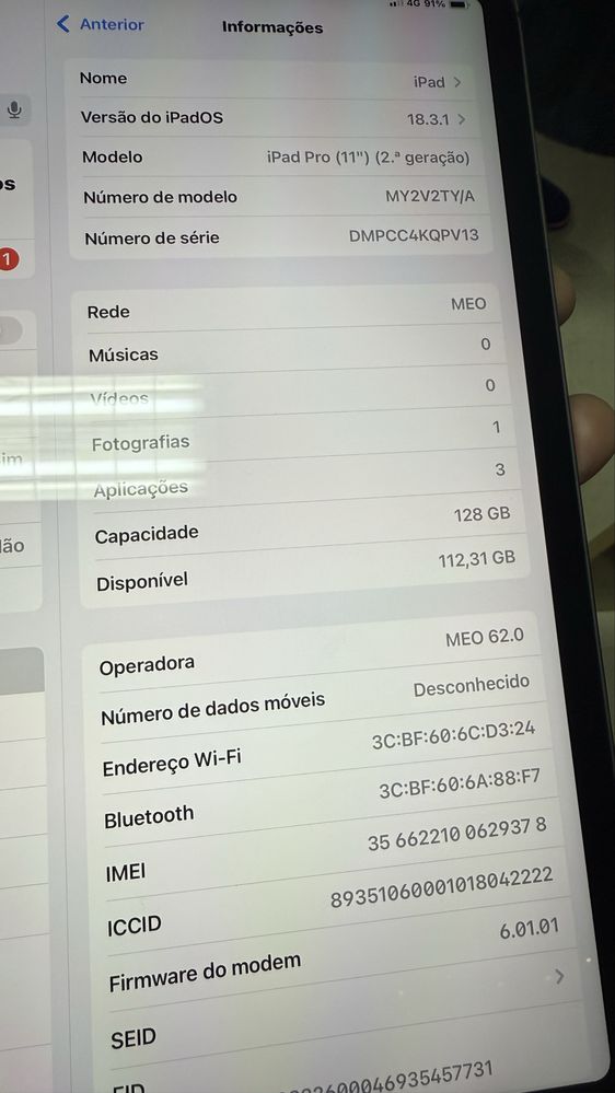 iPad Pro 11" 2020, 2nd Gen, Wi-Fi/Cellular