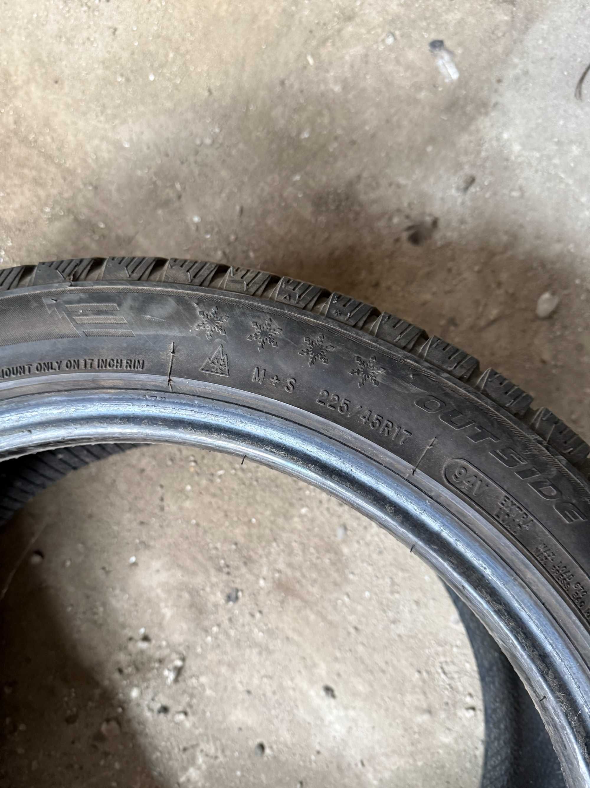 Шини зимові 4шт. 225/45 R17 Austone Skadi Sp-901 2020 рік, б/у