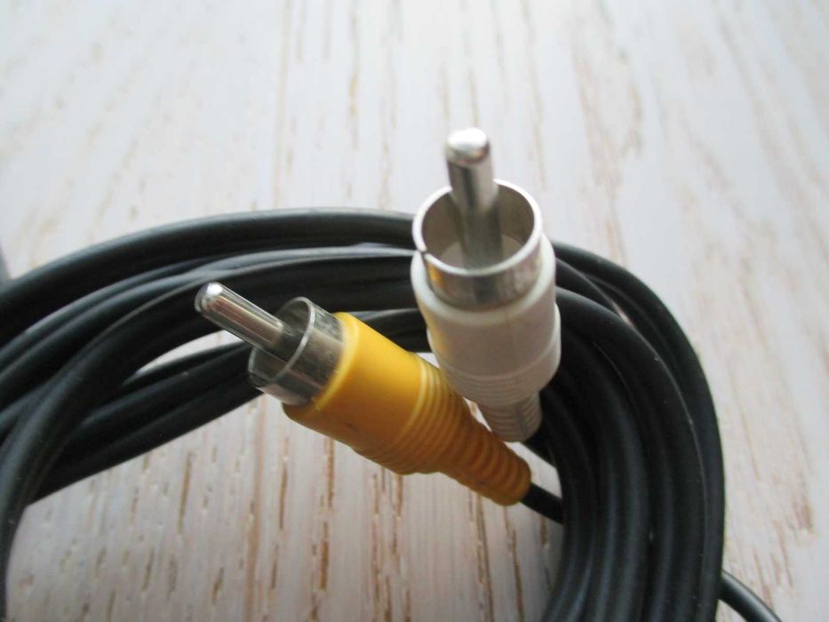 kabel mini jack 3,5mm kątowy na 2xRCA Cinch