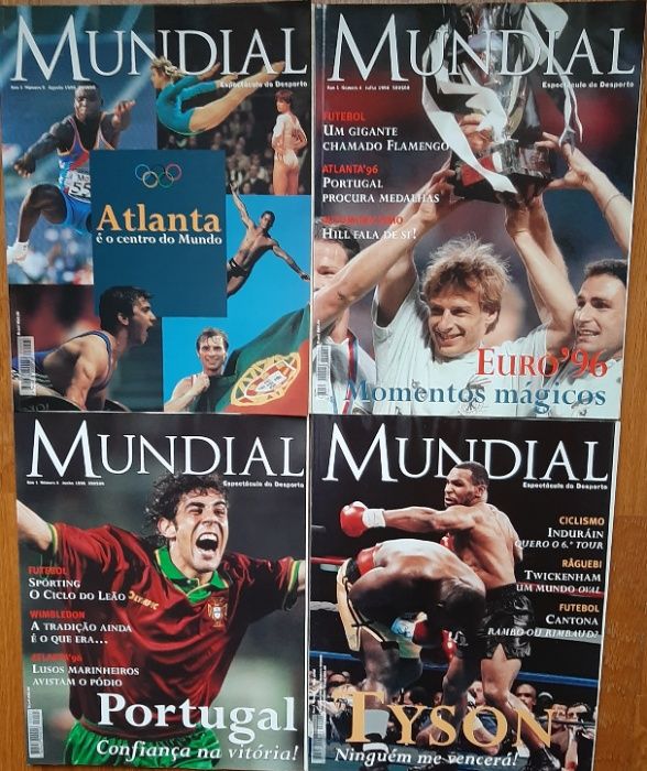 Revistas MUNDIAL - 1996 e 1997 - Atenção Colecionadores