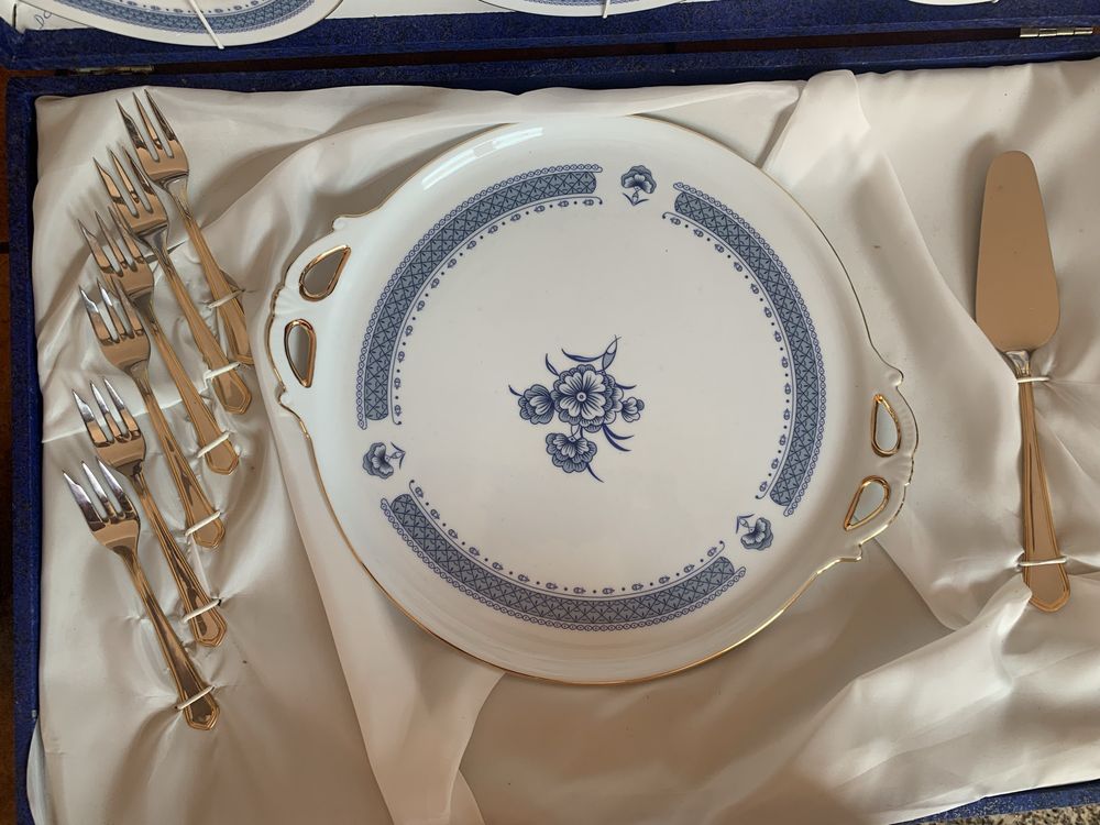 Serviço de lanche porcelana