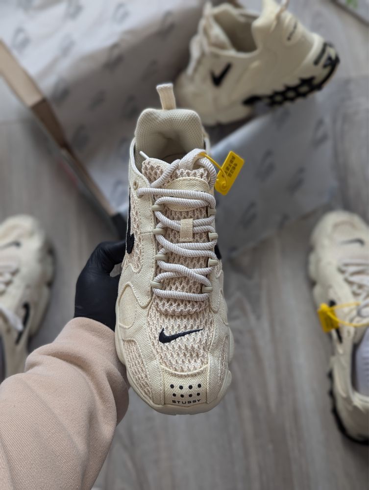 Nike Air Zoom Spiridon Cage 2 Stussy Fossil (кроссовки найк