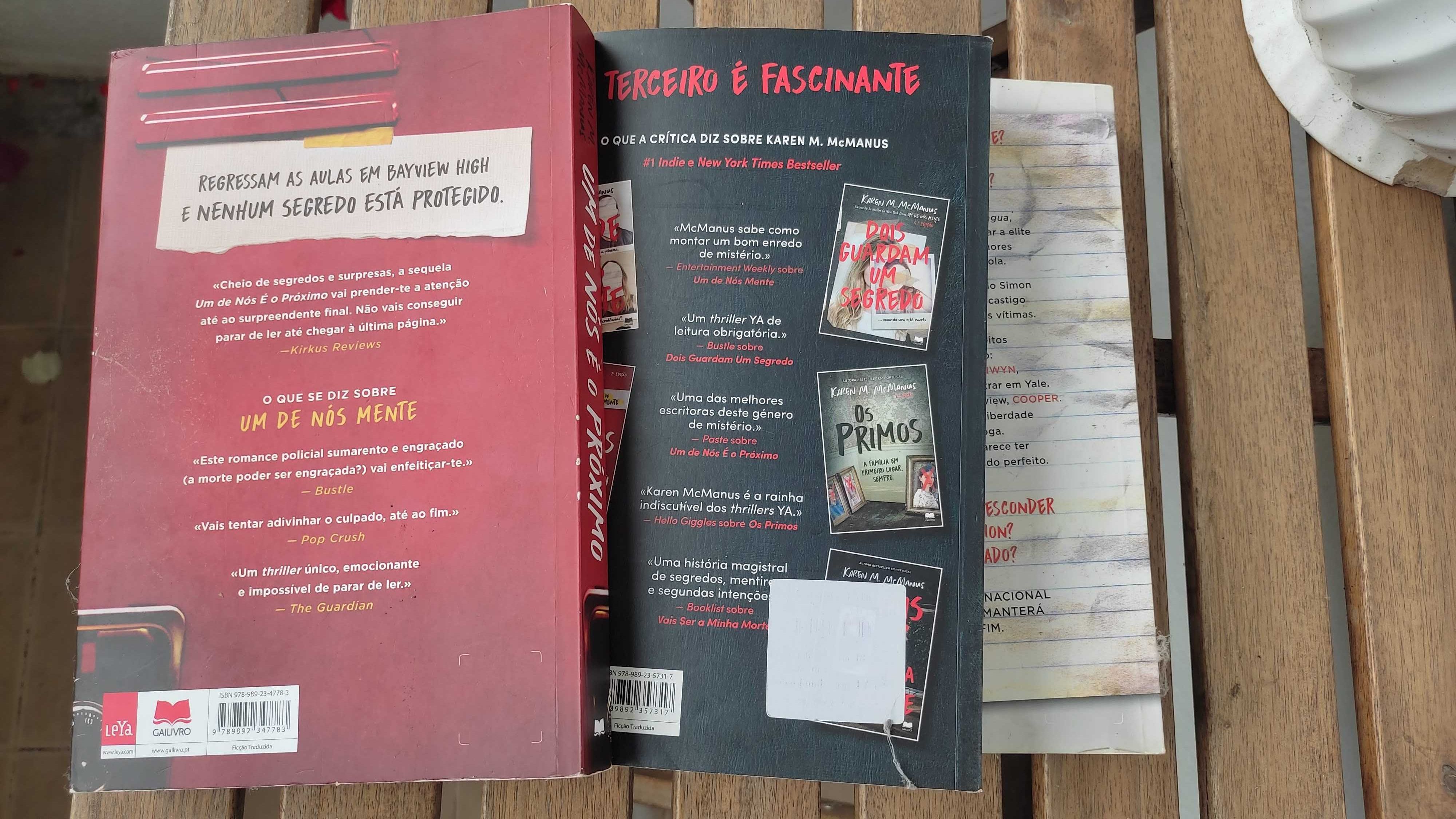 "Um de nós mente"; "Um de nós é o próximo"; "Um de nós está de volta"