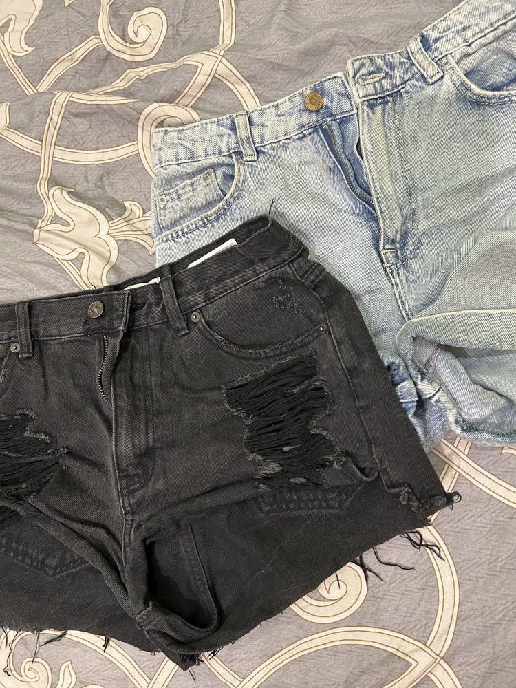 Летние джинсовые шорты Bershka