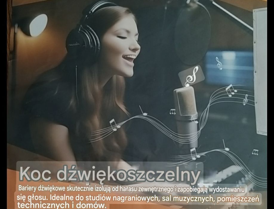 Dźwiękochłonny nowy koc - duży Sound