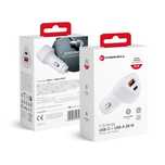 Ładowarka samochodowa Forcell F-Energy Carbon USB C + USB A QC3.0 PD