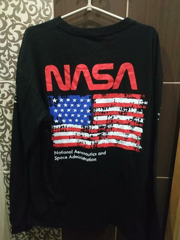 Мужской балахон, свитшот реглан,худи Nasa USA