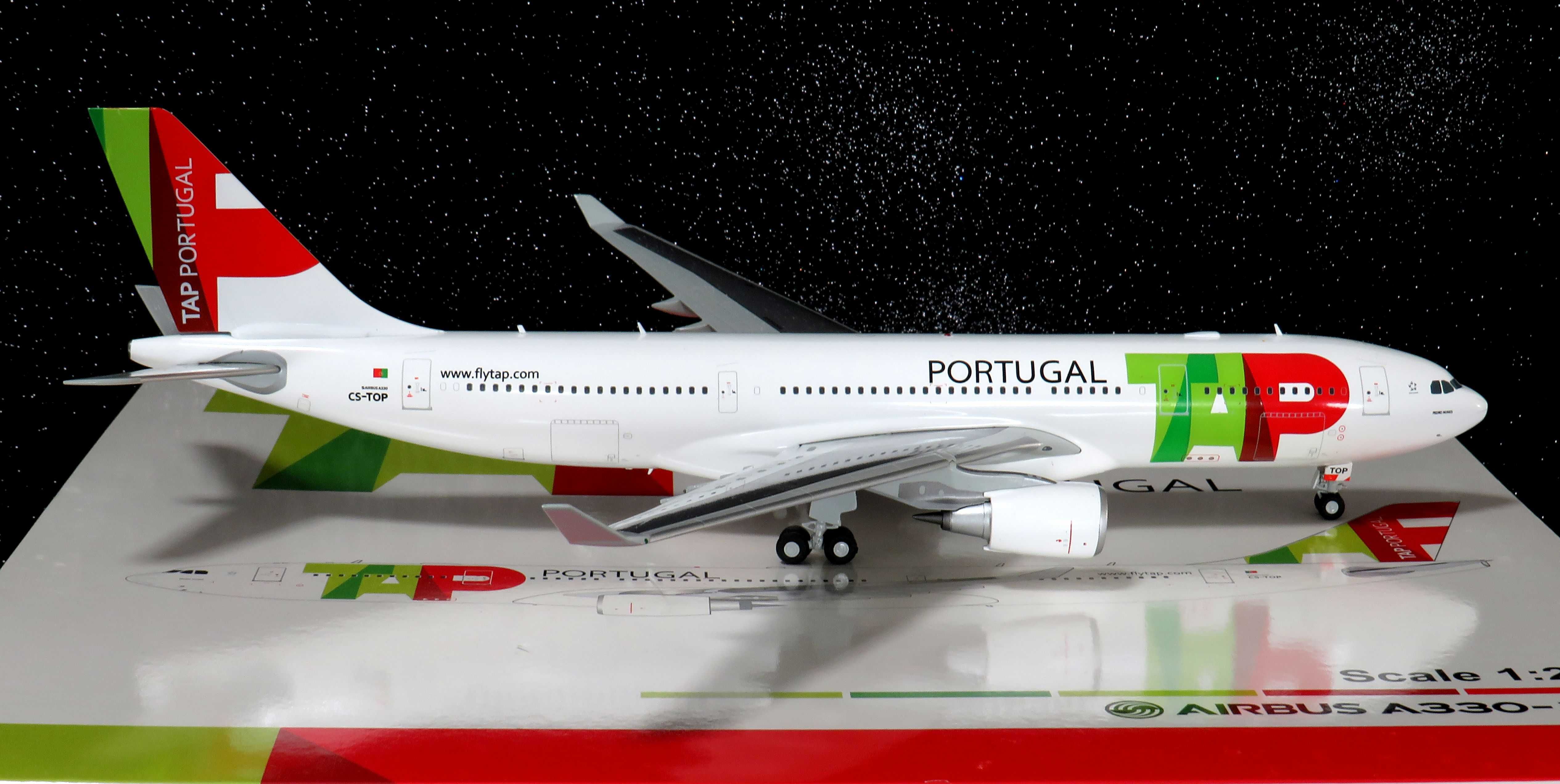 TAP Air Portugal Airbus A330-200 CS-TOP escala 1:200 super raro