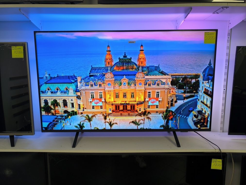 Nowy Philips 55 cali 4K UHD hdr Smart WIFI DVB-T2 HEVC 55PUS8359 gw12m