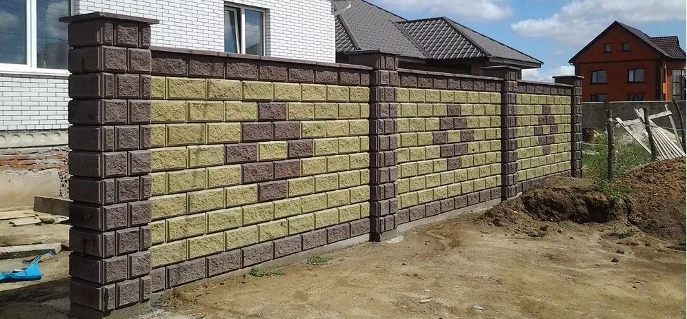 Блок заборный Блок колотый Блок забор декоративный Рваный камень Скала