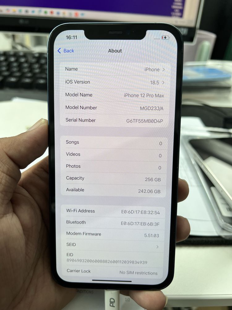Iphone 12 pro max 256gb