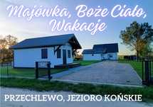 Domek nad jeziorem Przechlewo Bory Tucholskie Wakacje z dziećmi