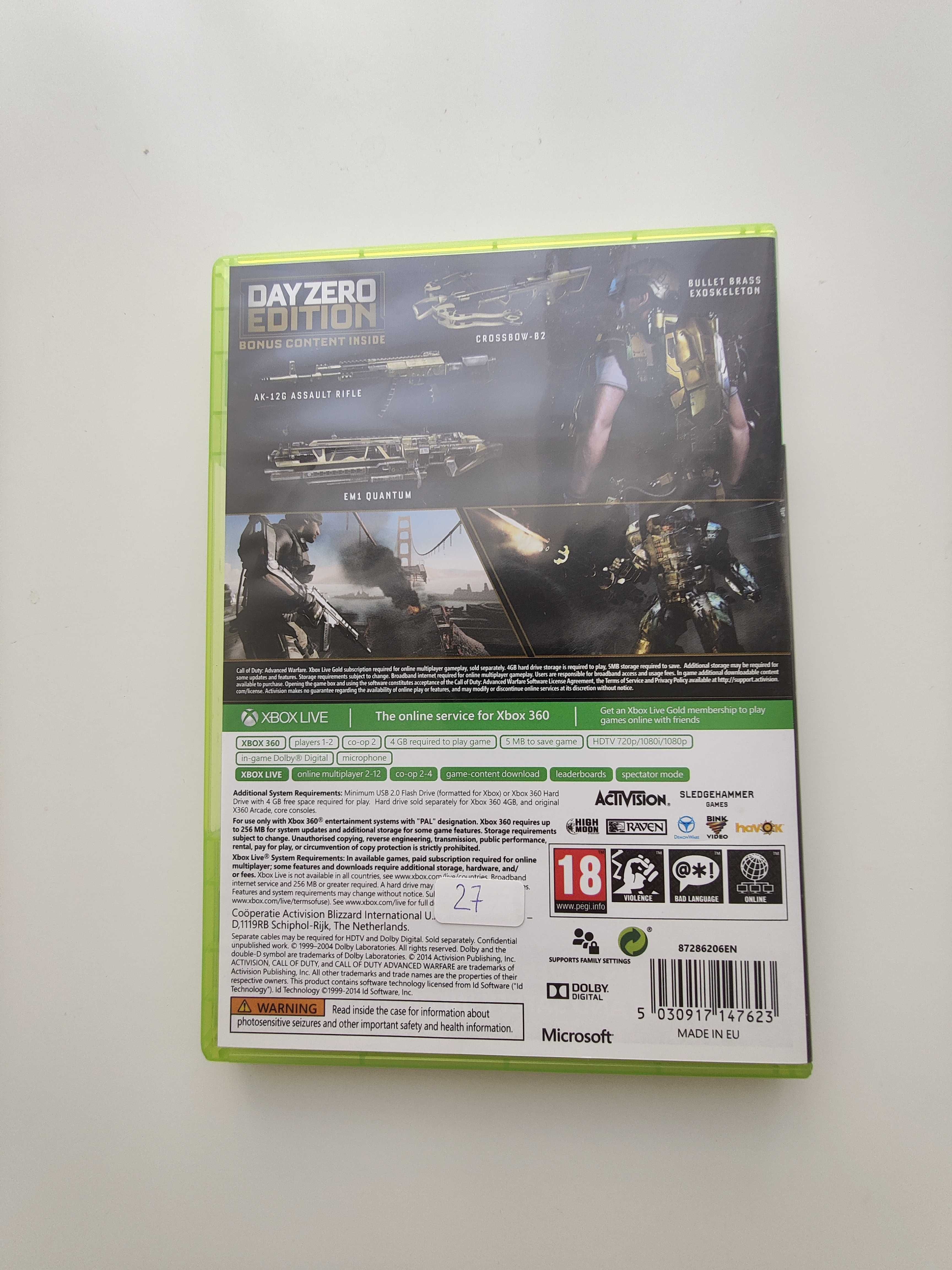 Gra Xbox360 / Xbox 360 - Call of duty advanced warfare ( Ang )