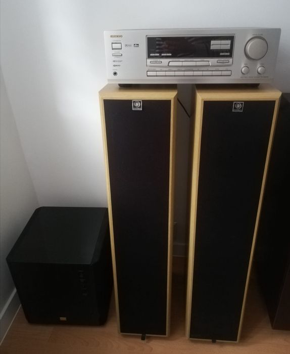 Ampituner Onkyo TX-DS474 do kina 5.1 zestaw głośników