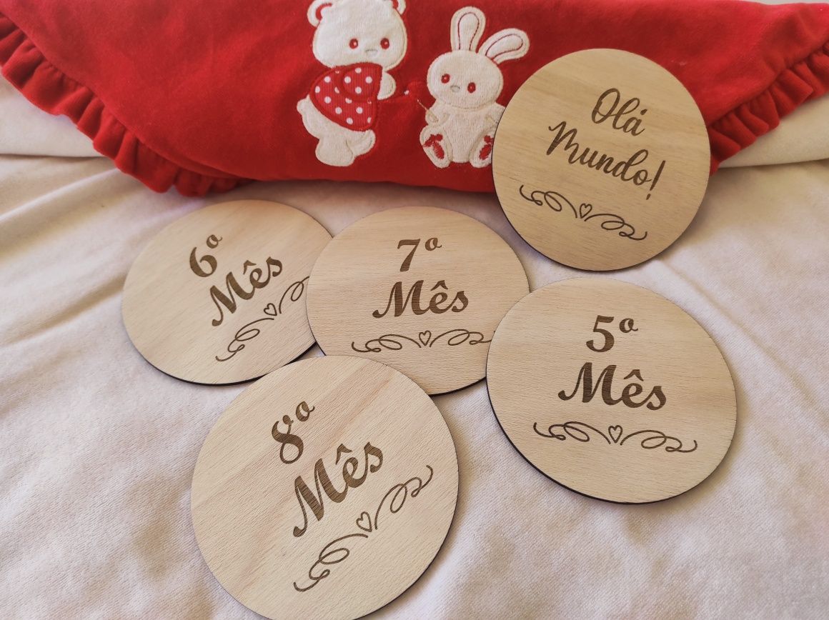 Babyshower / placas crescimento bebê