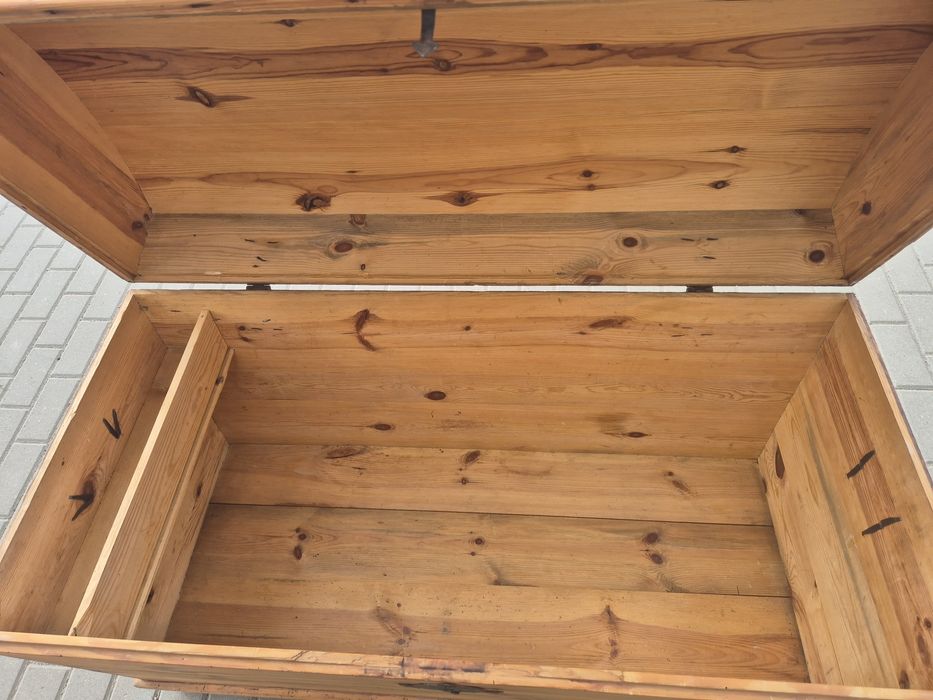 Stary kufer skrzynia TRANSPORT