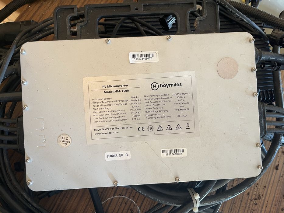 Mikroinwertery hoymiles 1500 3 sztuki  + DTU pro