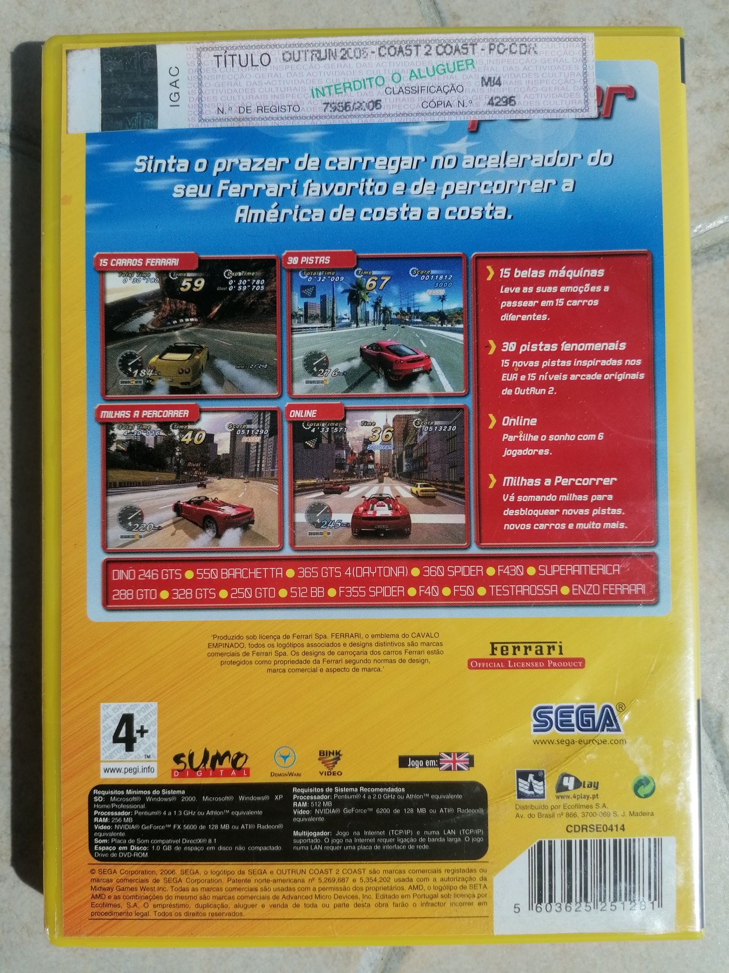 OutRun2006 Coast 2 Coast - SEGA