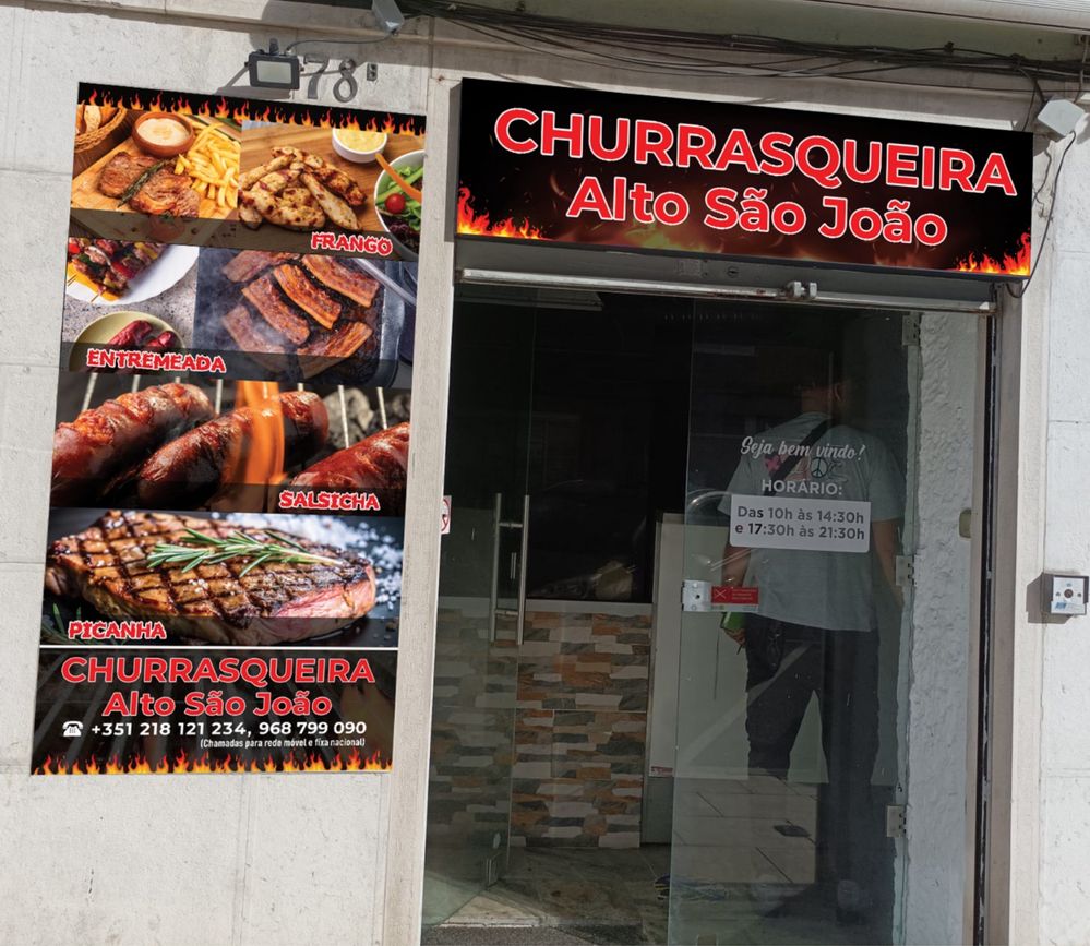 Trespasse de Churrasqueira Lisboa em funcionamento