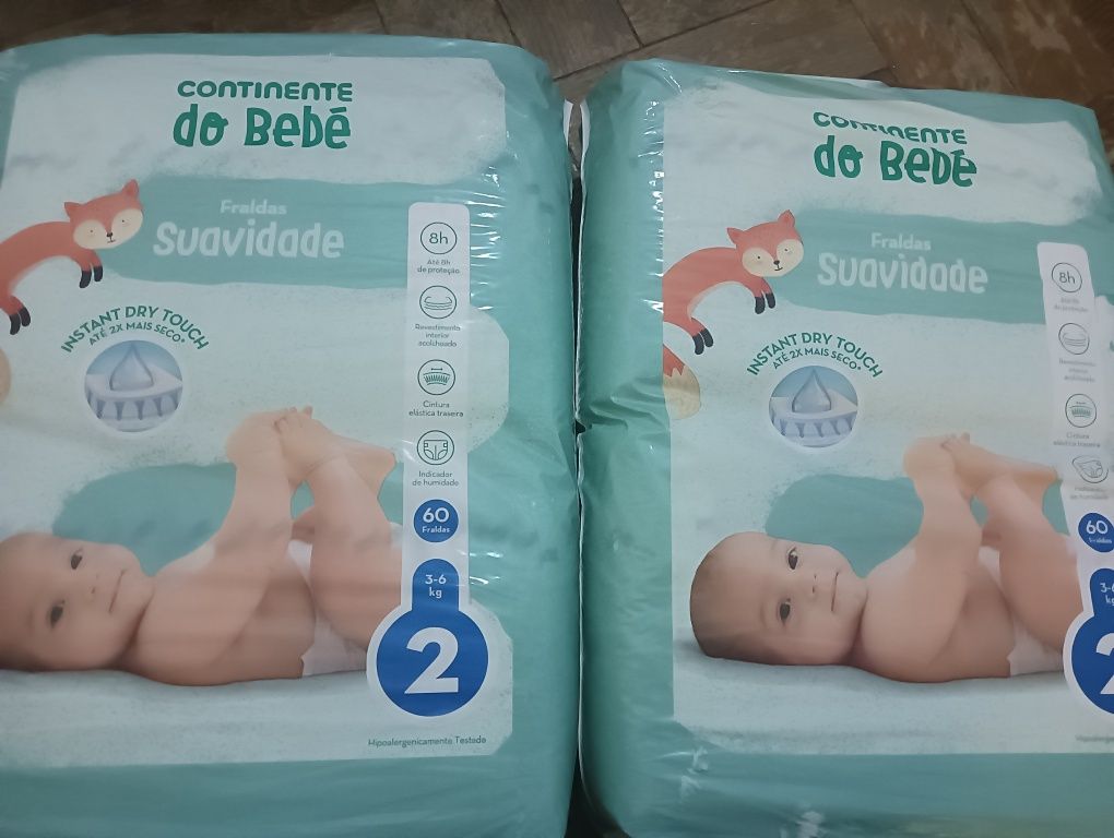 Fraldas de bebe  6€ € cada pacote