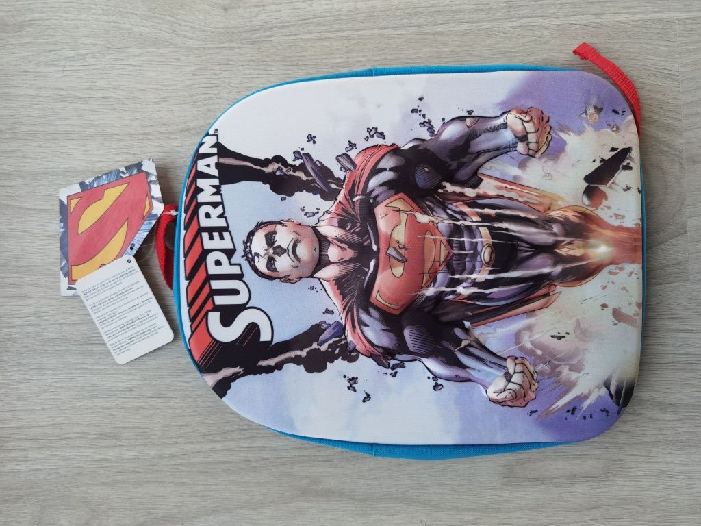 Nowy plecak 3D Superman niebieski plecak dziecięcy do przedszkola