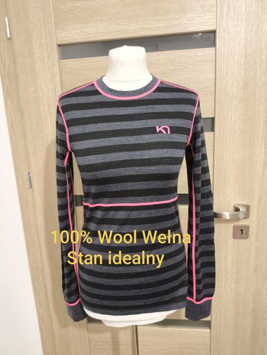 Kari Traa M, Koszulka bluzka wełniana termiczna, Wool Wełna