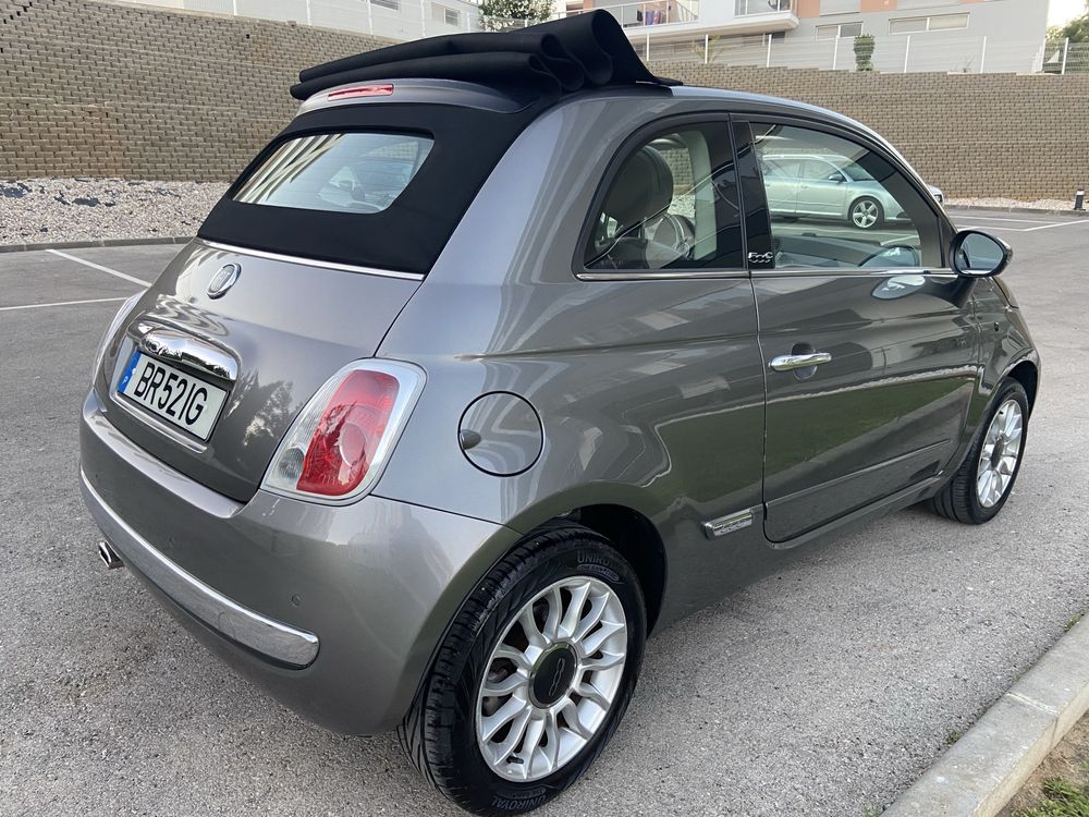 Fiat 500 Cábrio • 76 mil km • AUTOMÁTICO • Bancos Couro • 1.4 • 100 cv