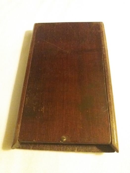 Espelho portatil muito antigo em mogno